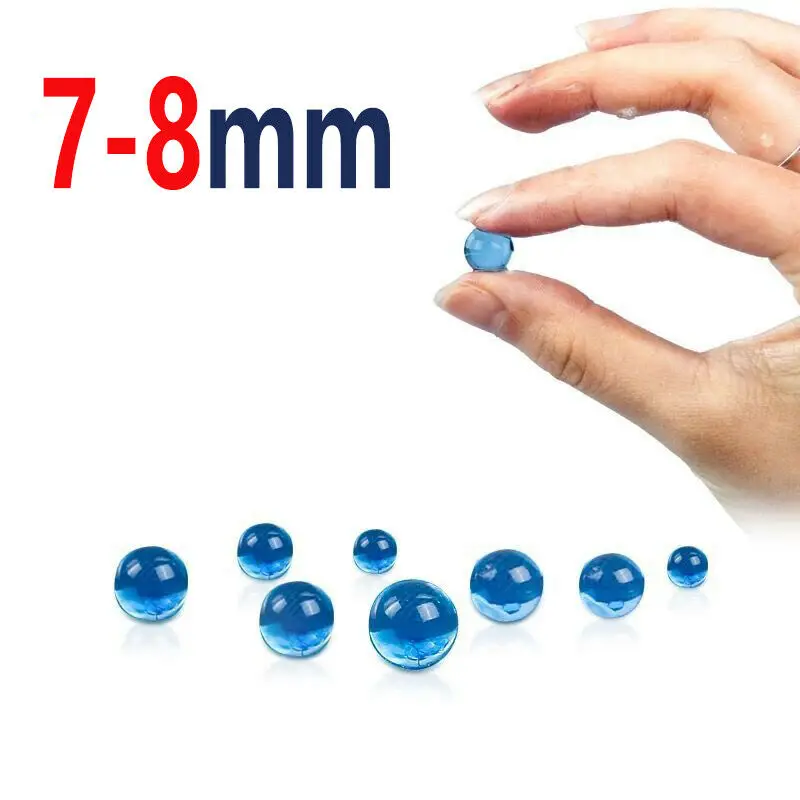 Sporting 10,000 PCS 7-8mm Water Bullet Blue Hardened Gel Balls Ammo for Gel Blas - £27.53 GBP