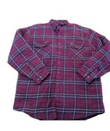 Wolverine Flannel Shirt Construction Gear Diamond Quilted Lining Maroon ... - £18.39 GBP