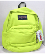 New with Tags: JanSport Superbreak Plus Backpack- Cyber Lime Green - $716.57 MXN