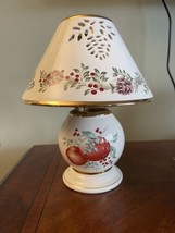 Lenox Holiday Candle Lamp w Shade 10" Tall x 8" Widest Boxwood Pine Williamsburg - $17.72