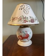 Lenox Holiday Candle Lamp w Shade 10&quot; Tall x 8&quot; Widest Boxwood Pine Will... - $334.83 MXN