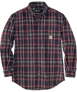 NEW Carhartt Flame Resistant Shirt Plaid Mens Sz MT Forced Rugged Flex L... - $49.99