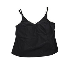 Avenue Shirt Womens 18 Black White Sleeveless Stretch VNeck Cropped Tank - £17.91 GBP