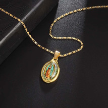Vintage Virgin Mary Stainless Steel Pendant Necklace for Women - $27.85 CAD