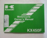 2009 Kawasaki KX450F Moto Owner&#39;s Manuale Kawasaki OEM Proprietari 09 Us... - £36.07 GBP