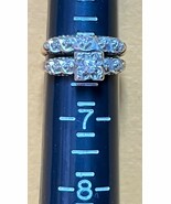 Women&#39;s Diamond Wedding Set Ring SZ 6+ marked 14k w/ “T” inside diamond ... - €385,76 EUR
