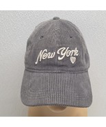 Home Free New York Love Heart Gray Corduroy Strapback Hat Cap - $270.18 MXN