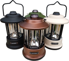 USB Rechargeable Super Bright Retro Campsite Lantern Outdoor Camping Hiking - £34.62 GBP