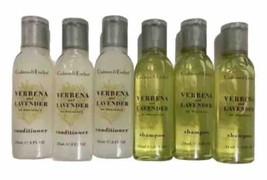 Crabtree &amp; Evelyn VERBENA Lavande Shampoing &amp; Revitalisant 6pc Set Voyage Taille - £12.58 GBP