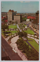 Newark NJ Military Park Cityscape Aerial View Entrances Vintage Postcard - $14.45