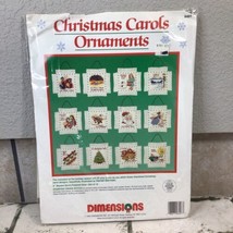 Dimensions Christmas Carols Ornaments Kit #8407 - £15.48 GBP