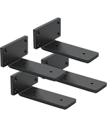 4 Pack 6 Inch Heavy Duty Floating Shelf Brackets - 1/5 Inch Thick Iron, ... - $481.16 MXN