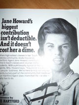 Vintage Hartford Insurance Jane Howard Print Magazine Advertisement 1967 - £3.13 GBP