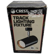 Black Crest Track Lighting Fixture Lamp Light Cylinder Medium 18-005 - £31.23 GBP