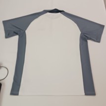 Columbia AM1075 Men's Gray & White Short Sleeve Pullover Polo Shirt Chest 48 image 2