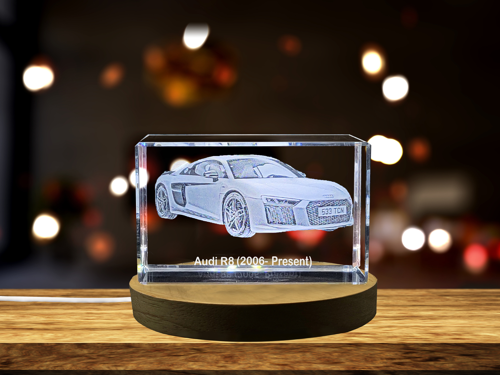 LED Base included | Audi R8 (2006–Present) - A Supercar Masterpiece Immortalized