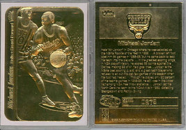 1986 Michael Jordan Fleer Sticker Rookie 23K Gold Card Limited Edition - £10.75 GBP