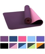 Exercise Yoga Mat High Density Fitness Mat with Carrying Strap 72&quot;x 24&quot;x... - £22.15 GBP+