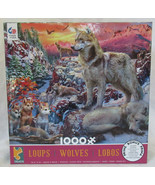 Ceaco 1000 Piece Puzzle Wild WOLVES and pups in the mountains with Eagle... - £27.30 GBP