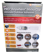 Max PRO &quot;Anywhere&quot; Sticky Clip Ultimate Outdoor Adhesive /30 Ct - $18.69