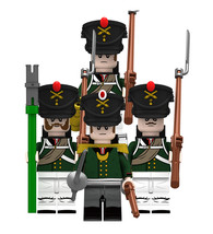 Russian Artillery Officer &amp; Soliders Napoleonic Wars 4 Assortment Minifi... - $12.68