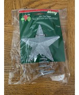Silver Mini Glitter Tree Topper - $238.35 MXN