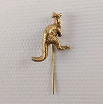 Vintage Gold Tone Kangaroo Stick Pin Lapel Hat Tie Pin Australia Animal ... - €7,66 EUR