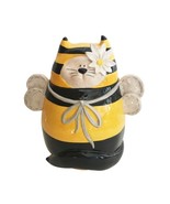 Bumble Bee Kitty Cat 19314 3D Ceramic Cookie Jar Blue Sky 10.5&quot; H - $78.21