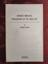 RARE Ayn Rand Philosophy Pamphlet Herbert Marcuse The New Left George Walsh - £12.72 GBP
