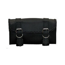 Vance Leather 2 Strap Tool Bag with Braid Accents - 713876 - $61.59 CAD