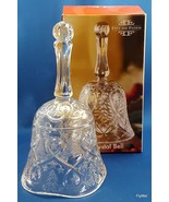 Fitz and Floyd Holiday Dinner Bell Crystal Ribbon and Tree 7&quot; In Origina... - $14.40