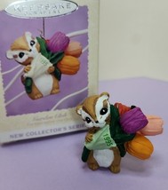 Hallmark Keepsake Easter Ornament 1995 Garden Club 1 Chipmunk Cake Toppe... - $10.19