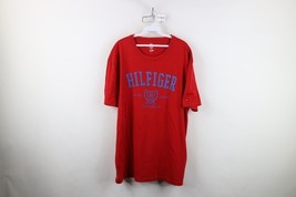 Vintage Y2K Tommy Hilfiger Mens XL Faded Spell Out Crest Short Sleeve T-... - $19.75
