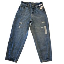 Old Navy Jeans Womens 8 Extra High Rise Balloon Distressed Ankle Darla Wash - £20.02 GBP