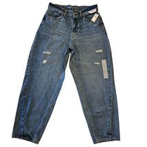 Old Navy Jeans Womens 8 High Rise Balloon Baggy Distressed Ankle Darla Wash - £21.56 GBP