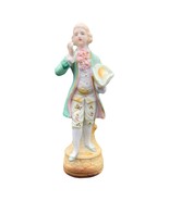 Vintage French Victorian Colonial Man Hand Painted Statue Figurine Bisqu... - £15.47 GBP