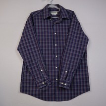 Orvis Shirt Adult M Blue Plaid Long Sleeve Button Up Casual Cotton Pocket Men - £20.60 GBP