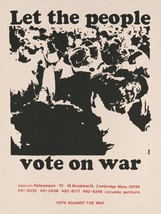 Decor Poster.Wall room design.Vintage home interior.Let People Vote on War.12508 - $17.82+