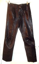 Tamari Genuine Leather Black Leather Pants Sz 31 Waist  - £99.22 GBP