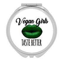 Vegan Girls : Gift Compact Mirror Better Taste Plant Lover Eater Veganis... - £10.35 GBP