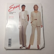 Easy Stitch &#39;n Save 2174 Size 16-22 Misses&#39; Cardigan Vest Pants - £10.27 GBP