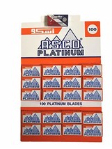 100 Platinum Razor Blades Asco And Supermax Double Edge - £12.44 GBP