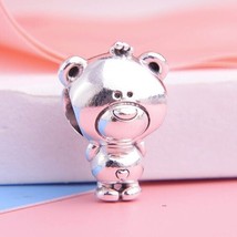 2020 Valentine Release 925 Sterling Silver Theo Bear Charm   - £13.26 GBP