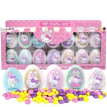Hello Kitty Plastic Easter Eggs Filled with Assorted Flower Shaped Hard ... - $26.09