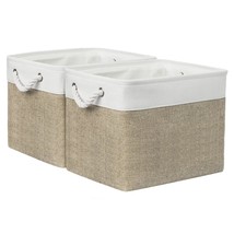 Organization And Storage Basket For Shelves - 16X12X12 Inch Large 2 Pack Collaps - £41.55 GBP
