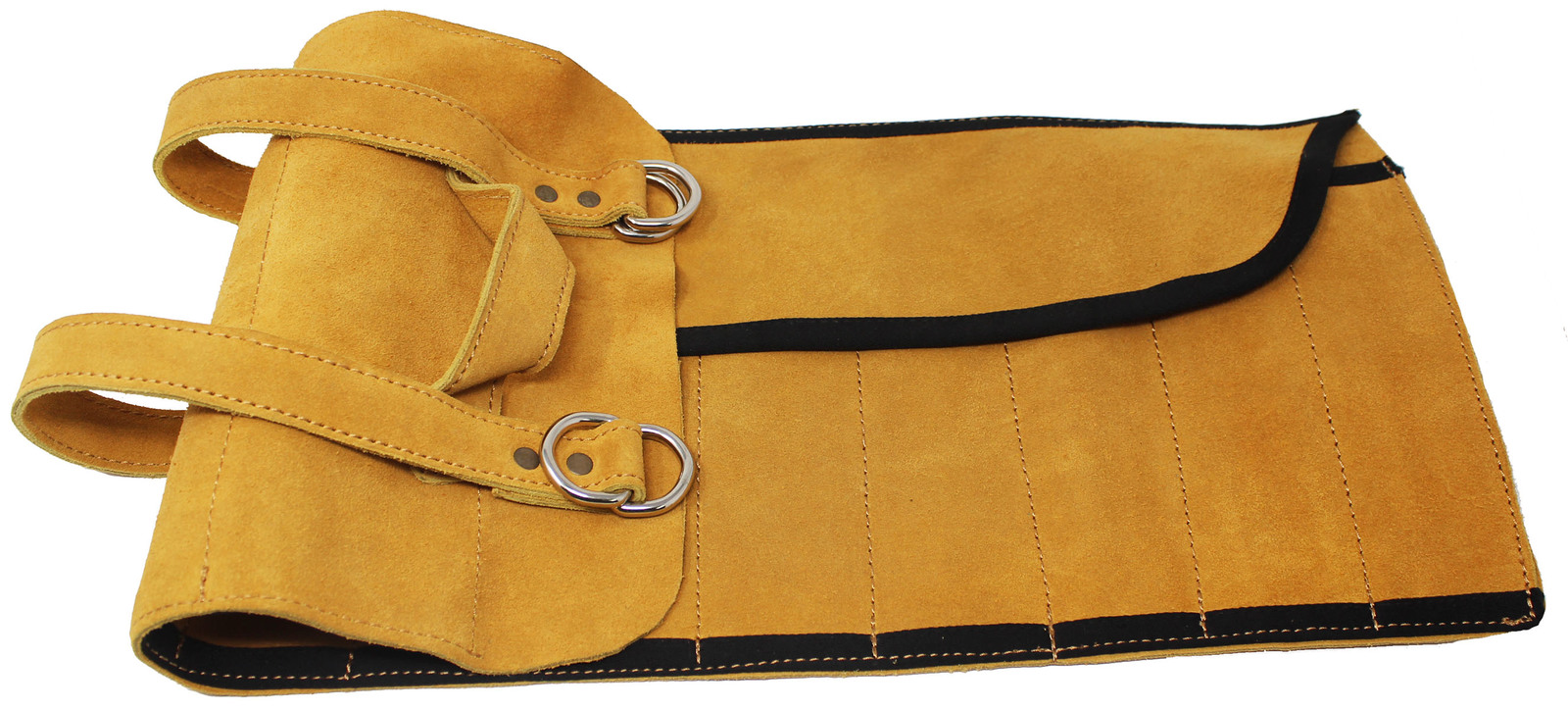Horse Tool Bag 10-Pocket Suede Leather Roll-Up Case 984TS01 - $29.69