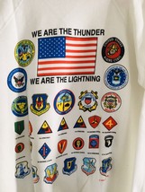Operation Desert Storm Hanes Tag USA Flag 91&#39; Sweatshirt Double Sided Sz... - $33.20