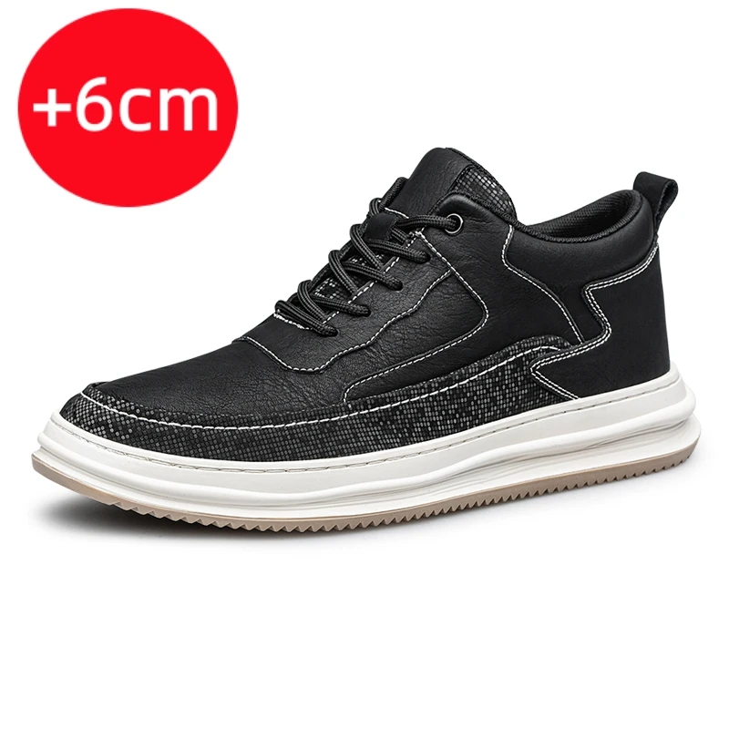 Spring brand mens Casual shoes Mens Elevator Shoes Heightening Shoes Hei... - $92.38