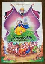 Disney&#39;s SNOW WHITE AND THE SEVEN DWARFS (1937) Original Double-Sided On... - $75.00