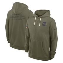 Mens Olive Ravens 2025 Salute to Service Sideline Pullover Hoodie - Balt... - $69.90